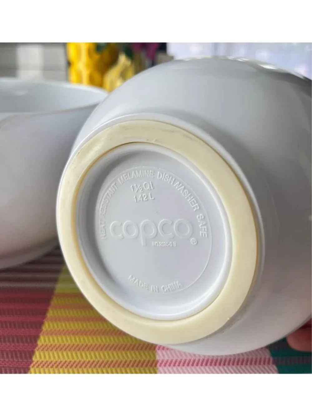 Vintage set of 2 Copco Michael LAX Mixing Bowls